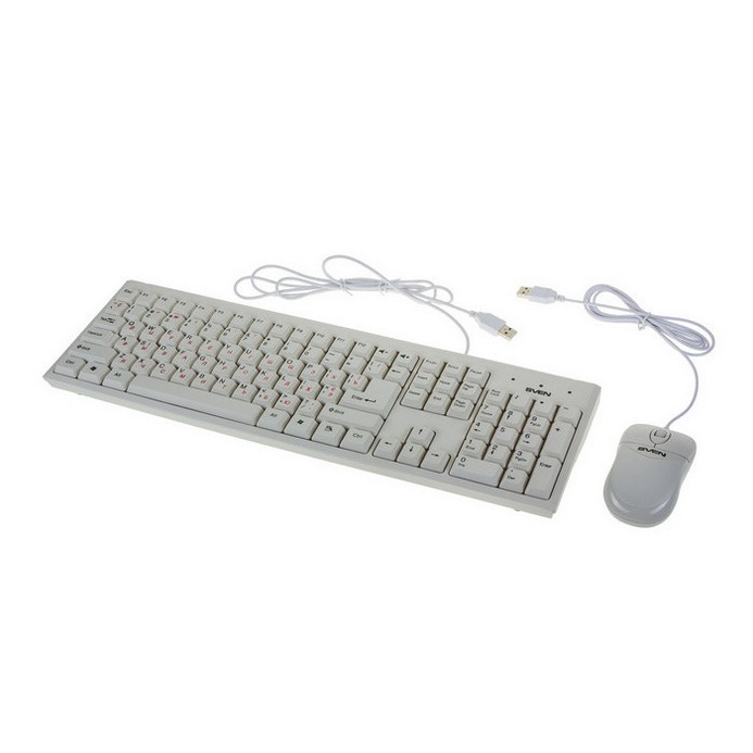 Комплект клавиатура+мышь SVEN Standart 310 Combo белый