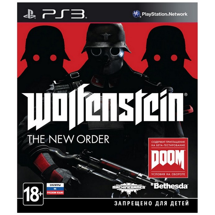 Игра для PS3 Bethesda Softworks Wolfenstein: The New Order (русские субтитры)