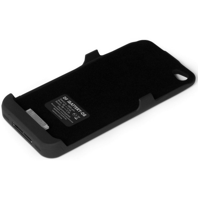 Аккумулятор-чехол DF iBattery-08 для iPhone 4/4S Black