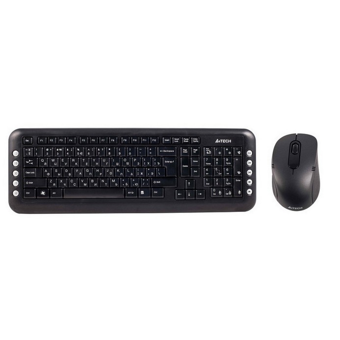 Комплект клавиатура+мышь A4Tech V-Track 7200N