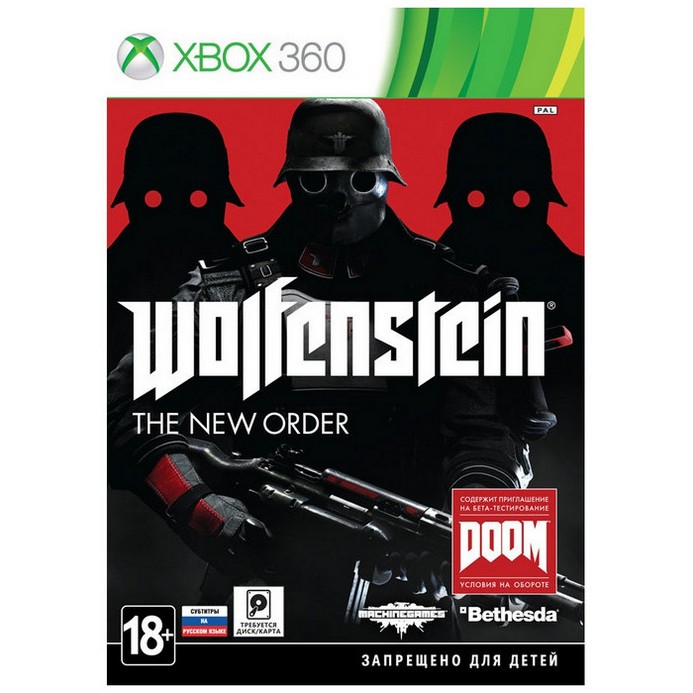 Игра для Xbox 360 Bethesda Softworks Wolfenstein: The New Order (русские субтитры)