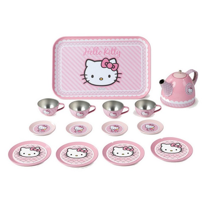 Игрушка Smoby Набор посудки Hello Kitty мет.