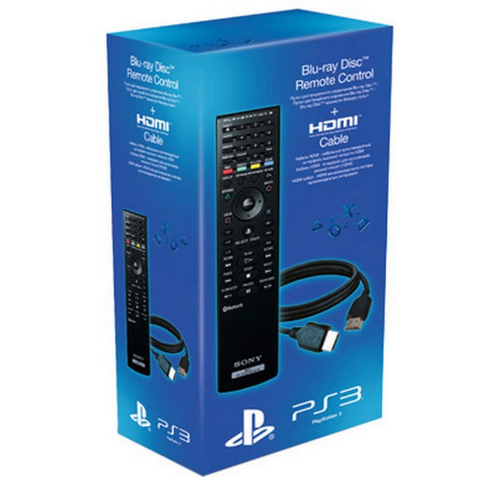 Набор Sony PS3: пульт ДУ (CECHZR1R) + кабель HDMI (SLEH-00182)