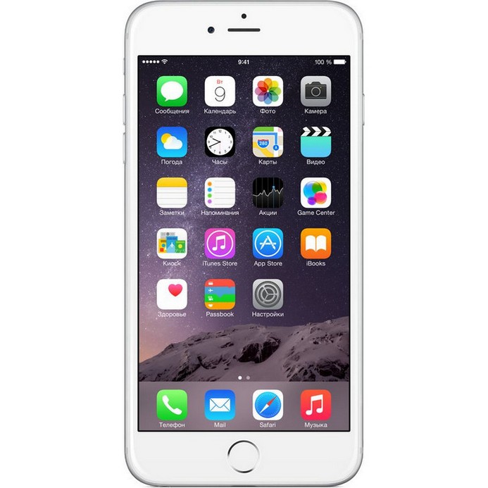 Смартфон Apple iPhone 6 Plus 64Gb MGAJ2RU/A Silver