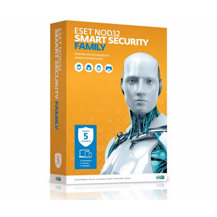 Антивирус Eset NOD32 Smart Security Family