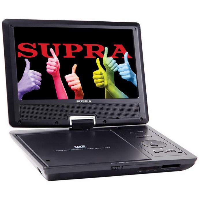 Портативный DVD-плеер Supra SDTV-916UT черный